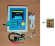 LCR T7 1,8-calowy wyświetlacz TFT LCD Multimetr Tester próbnik + adapter