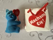 Miś figurka I LOVE YOU torebka prezentowa Kocham Cię upominek romantyczny
