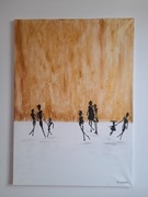 Obraz akrylowy abstracja - na lodowisku 50x70