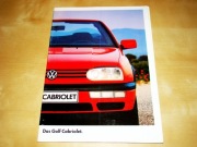 Prospekt Volkswagen Golf Cabriolet 1995