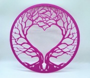 Drzewo Życia z Sercem – Dekoracja 2D na Ścianę