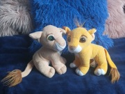 Simba i Nala maskotki król lew vintage 