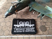 Naszywka A-10 Warthog gender rzep velcro