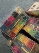 Duży zestaw XXL do robienia bransoletek 6000 sztuk dużo akcesori 