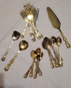 PRL sztućce deserowe stan jak na zdjęciu