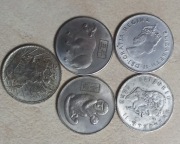 5 starych monet kopie
