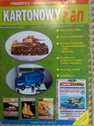 KARTONOWY FAN 2/2001  model Fokker E.V 1/50 uszk. okładka