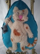 ZAWIESZKA "KOTEK I MYSZKA" FILC HAND MADE