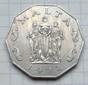 #2705 Malta 50 centów 1972 ładna 