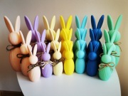 Wielkanocne kolorowe zajączki 3 szt PROMOCJA 