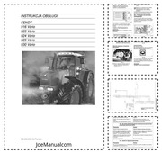 Fendt 916 920 924 926 930 Vario Operation Manual Instrukcja obsługi DTR