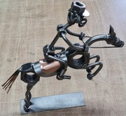 Jeździec konnyFigurka z metalu Prezent