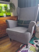 Fotel szary uszak jak nowy