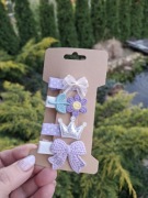 Mini spinki do włosów dla niemowląt dziewczynek handmade 4 szt.