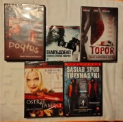 Horror groza zestaw 5 filmów na DVD 