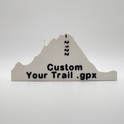 Magnes 3D z Twojej trasy. Personalizowany szlak górski .GPX Prezent turysty