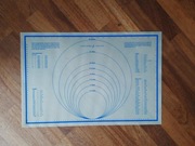 Silikonowa stolnica / mata antypoślizgowa do ciasta miary 61x46cm Lakeland