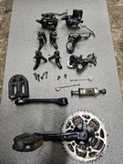 SHIMANO DEORE LX klamki v-brake przerzutki korba-komplet