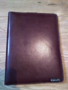 Notes organizer teczka podkładka do pisania Edward PRL skaj skóra 