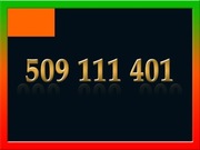509 111 401 ZŁOTY NUMER STARTER ORANGE ŁATWY NA KARTĘ PREPAID GSM