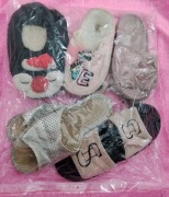 ZESTAW PANTOFLE DAMSKIE KAPCIE LACZKI UŻYWANE KAPCIOSZKI SUPER PACZKA 