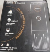 BESGOST PRZENOŚNY EKSPRES DO KAWY 3 W 1 EKSPRES DO KAWY ESPRESSO 7800 mAh.