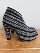 Buty 38 United Nude Hi II czarno białe wysoki obcas botki