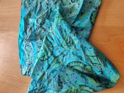 jedwabna apaszka silk chusta opaska chustka szal hand made