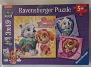 Puzzle Ravensburger Psi Patrol Skye i Everest 3x49 CZĘŚĆ W FOLII