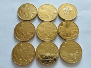 POLSKIE OSADNICTWO W AMERYCE 400 LAT 9 sztuk Monety MENNICZE 2008