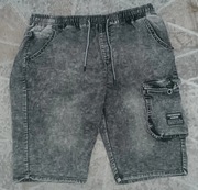 Szorty męskie jeansowe z kieszenią cargo