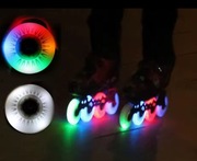 Rolki freeskate Tempish Black Ice - kółka świecące LED