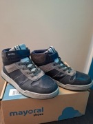 Trzewiki ocieplane, późną jesień, skóra, Mayoral, r.35 (22,5 cm) + klapki