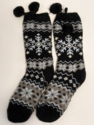 Grube ocieplane skarpety podkolanówki