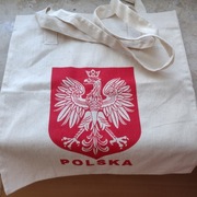 Torby lniane z nadrukiem godła Polski oraz napisem