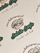 Naklejki BabciaGanjaPL nasiona marihuany 5 cm susz cbd marihuana konopi