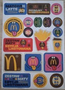 Kompletny zestaw naklejek Mata x Mcdonald`s