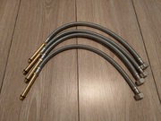 WĄŻ WĘŻYK W OPLOCIE NIERDZEWNY DO BATERII 3/8" x M10 43cm FERRO