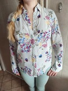 AMISU koszula w kwiaty XS kawaii japan lolita gyaru