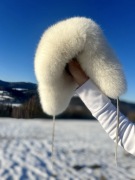 Czapka z naturalnego lisa