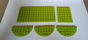 LEGO płytki, kolor limonka 