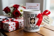 Smieszny prezent dla pielegiarki kubek sluzba zdrowia 