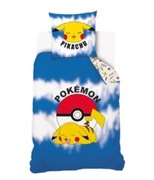 Nowy komplet pościeli bawełnianej Pokemon 140 x 200 cm 