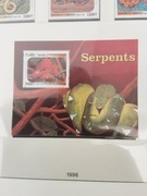 Kambodża 1999  Mi bl  262  wąż  idealna seria