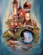 Obraz nowoczesny ręcznie malowany 100 x 80