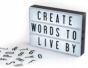 RAMKA LED TABLICA Z LITERAMI LIGHTBOX PODŚWIETLANA