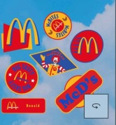 Naszywki mcdonald nostalgiczny y2k drop