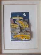 John Suchy grafika 3d Rush hour NYC 1993 r. 