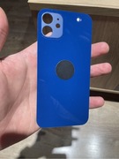 Panel tylny, szkło tył iPhone 12 - niebieskie