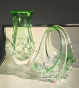 Wazon i koszyczek Ladislav Palecek Škrdlovice